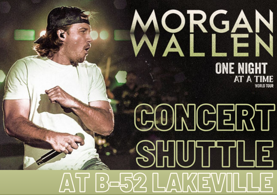 Morgan Wallen One Night at a Time Tour. Concert Motorcoach Shuttle.